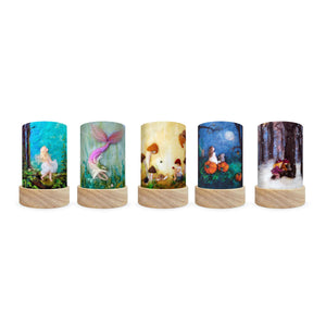 Het Wol Feetje Shade Set 4 - Seasons - for lantern