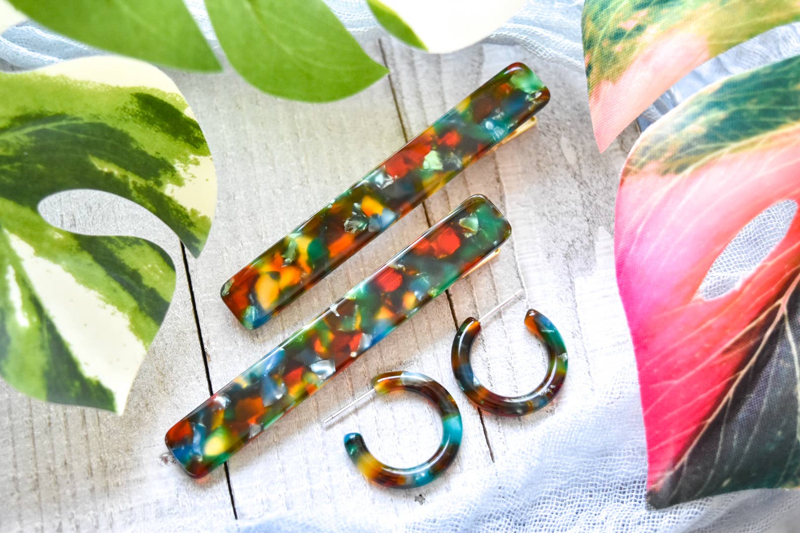 Ultra Mini Hoop Earrings | Small Acetate Hoops