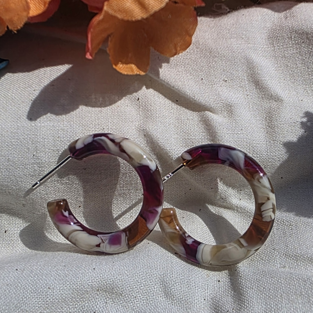 Ultra Mini Hoop Earrings | Small Acetate Hoops