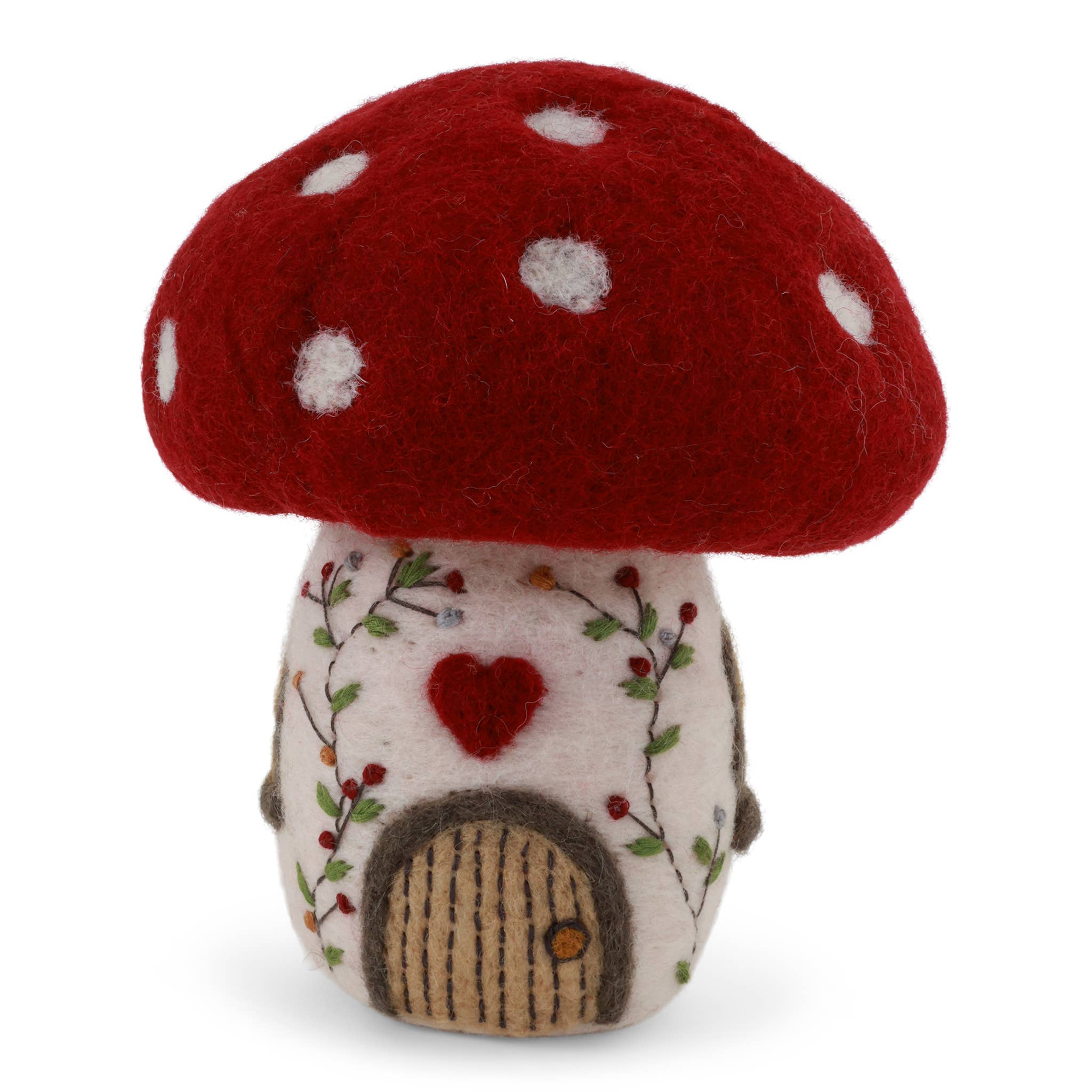 Mushroom House - Big Felted Wool