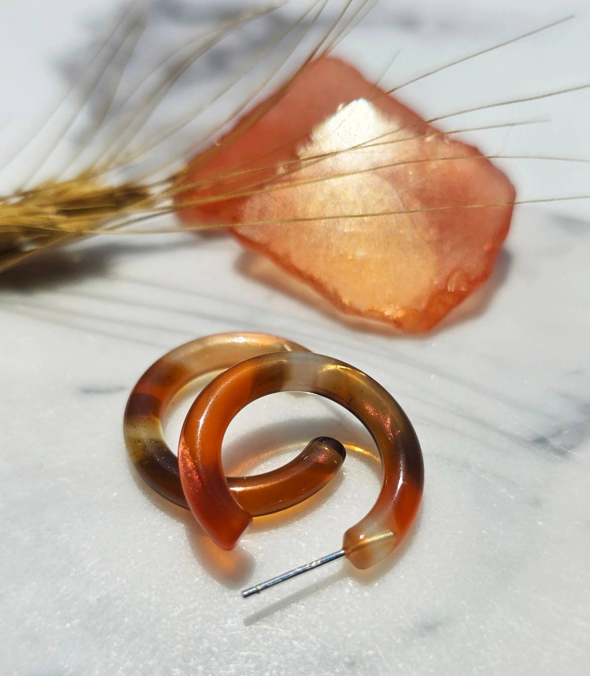 Ultra Mini Hoop Earrings | Small Acetate Hoops