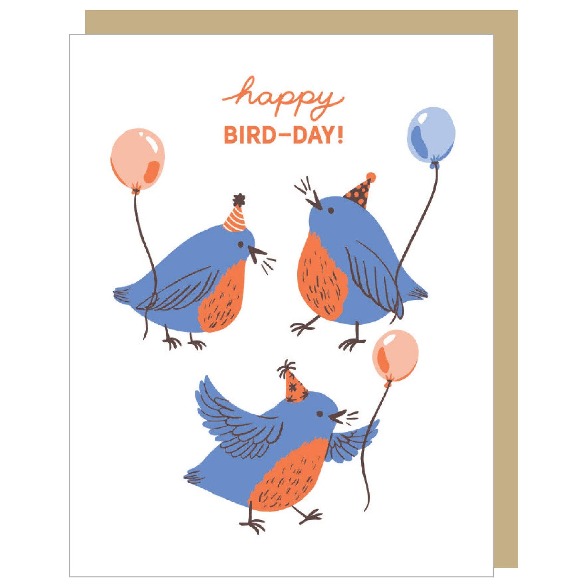 Birds &amp; Balloons Birthday Card
