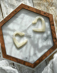 Heart Hoop Earing Collection Eco-Friendly Colorful Acetate