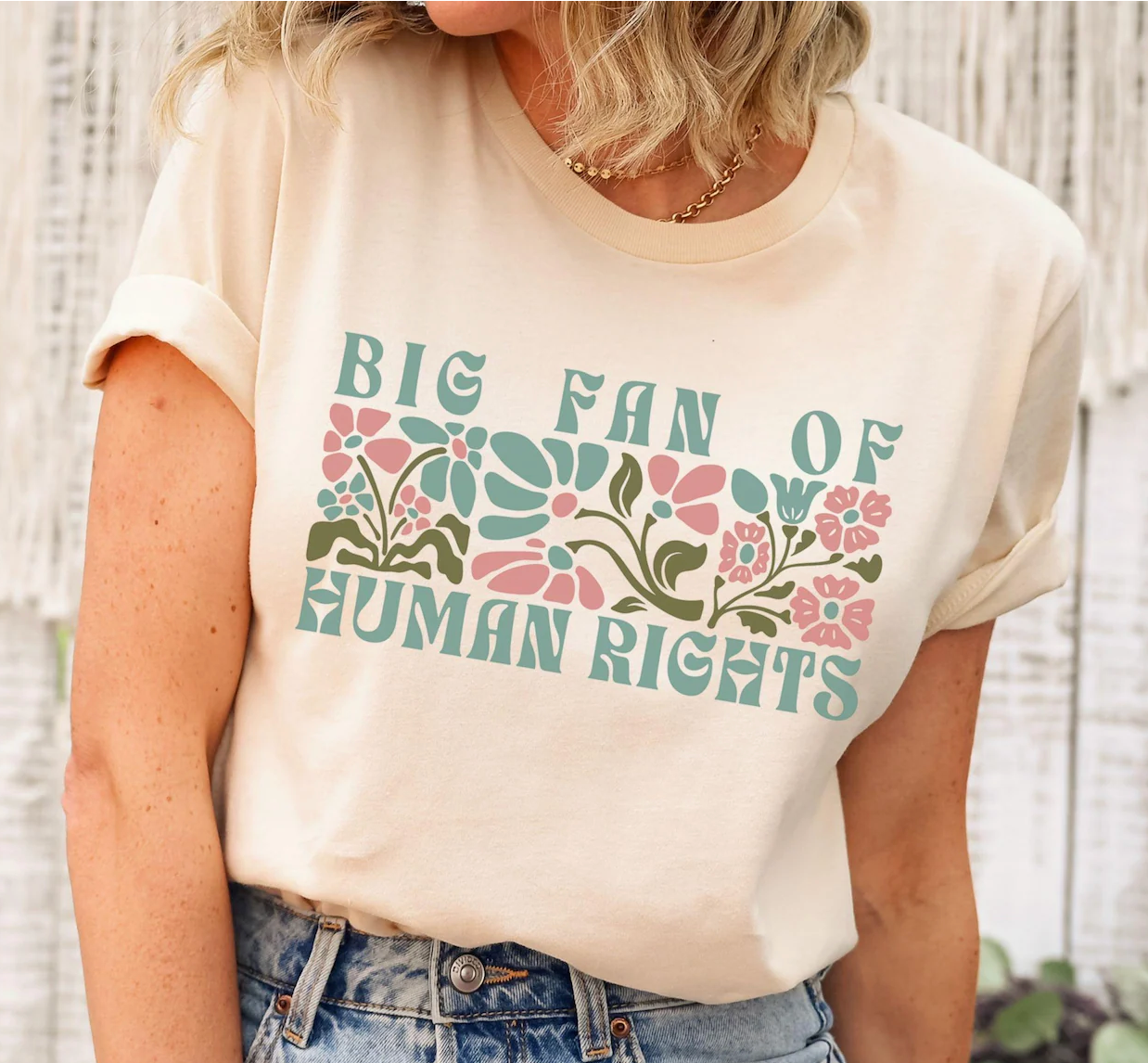 Big Fan of Human Rights Graphic T-Shirt