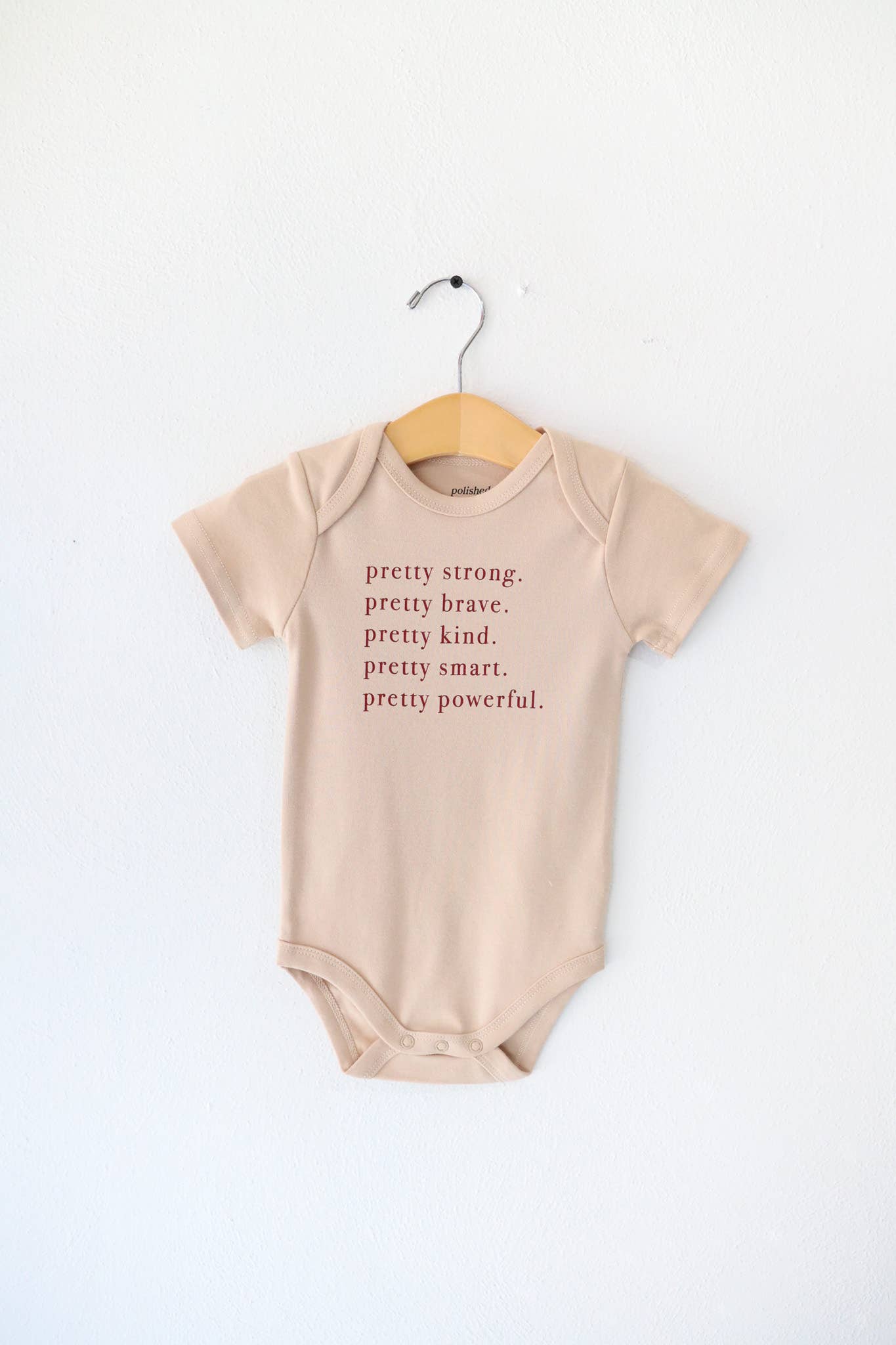 Pretty Brave baby onesie, baby clothes, girls onesie, gift