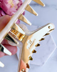 French Claw in Creamsicle | Peach Pink Ivory Acetate Claw