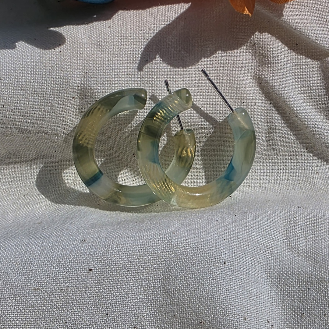 Ultra Mini Hoop Earrings | Small Acetate Hoops