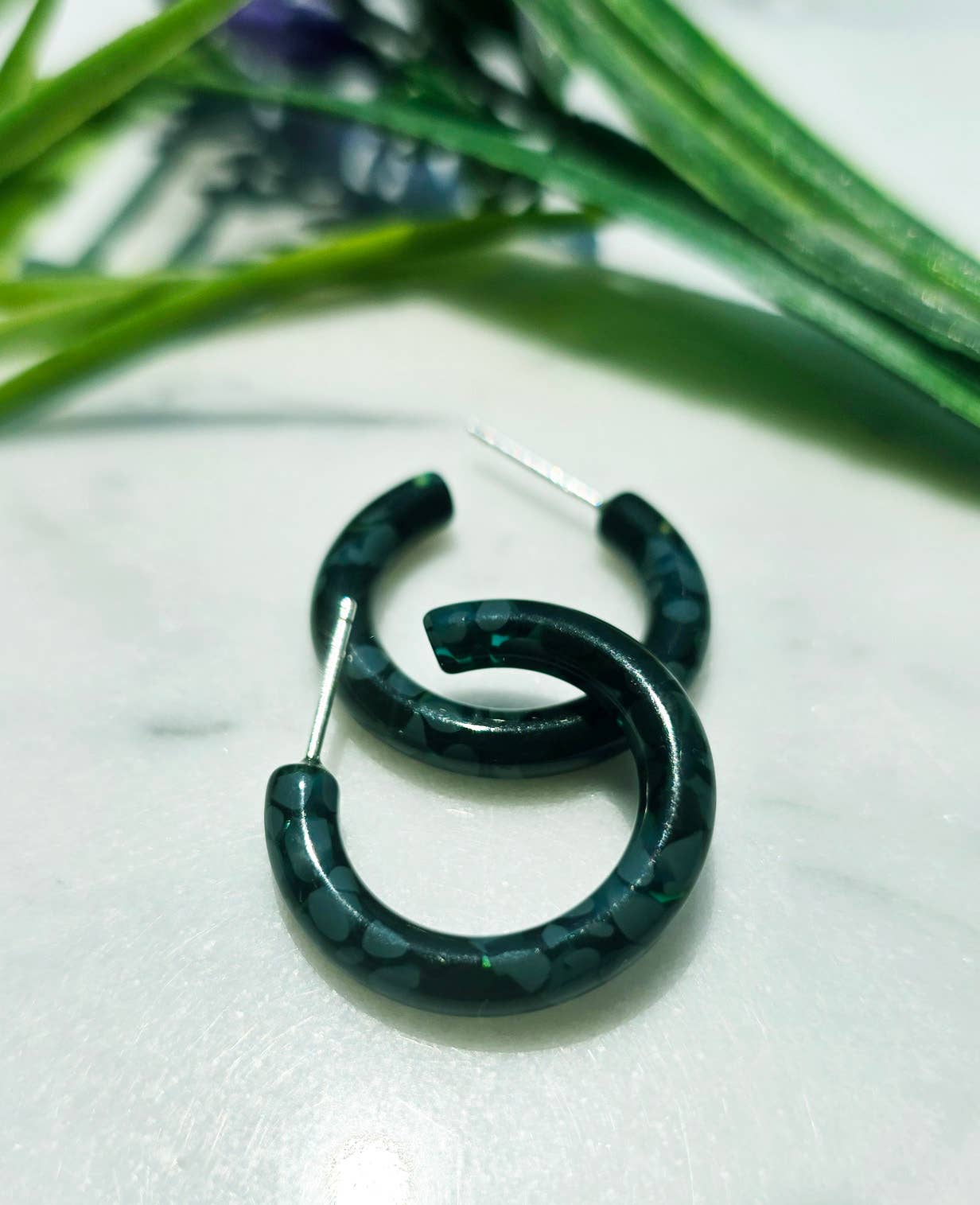 Ultra Mini Hoop Earrings | Small Acetate Hoops