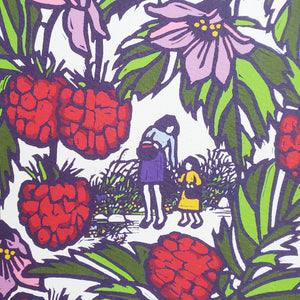 Walk with Mama Raspberry Mother's Day or Baby Greeting Card
