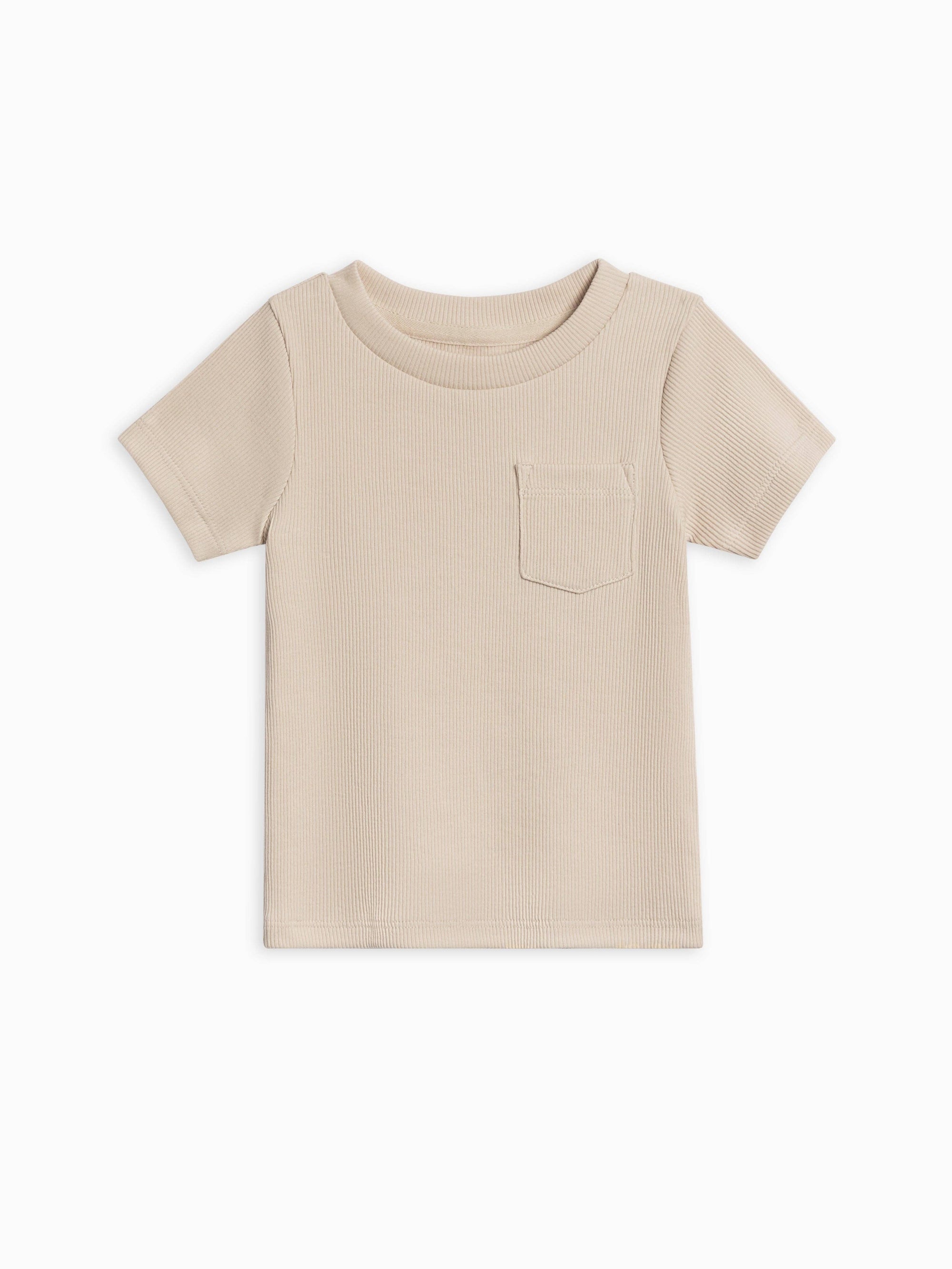 Lou Ribbed Short Sleeve Pocket Tee