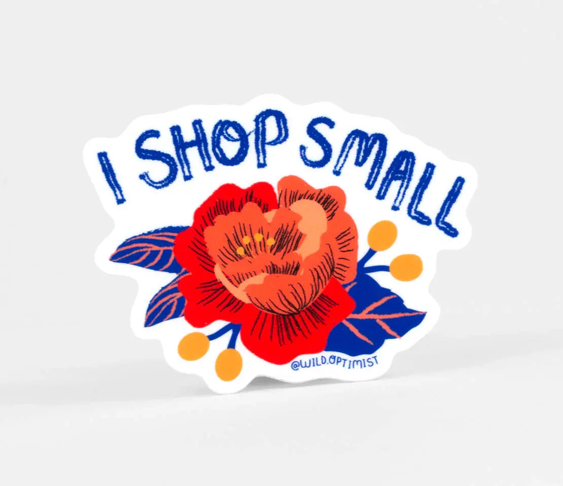 I Shop Small Sticker