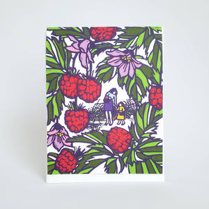 Walk with Mama Raspberry Mother's Day or Baby Greeting Card