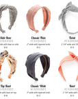 Top Knot Headband Summer Stripe Canvas