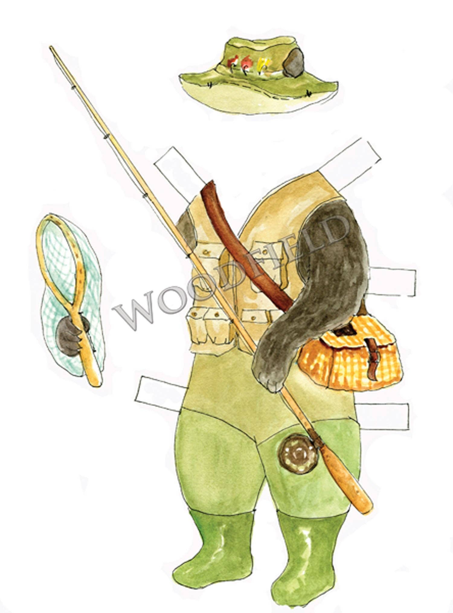 Cedric Bear Paper Doll Kit