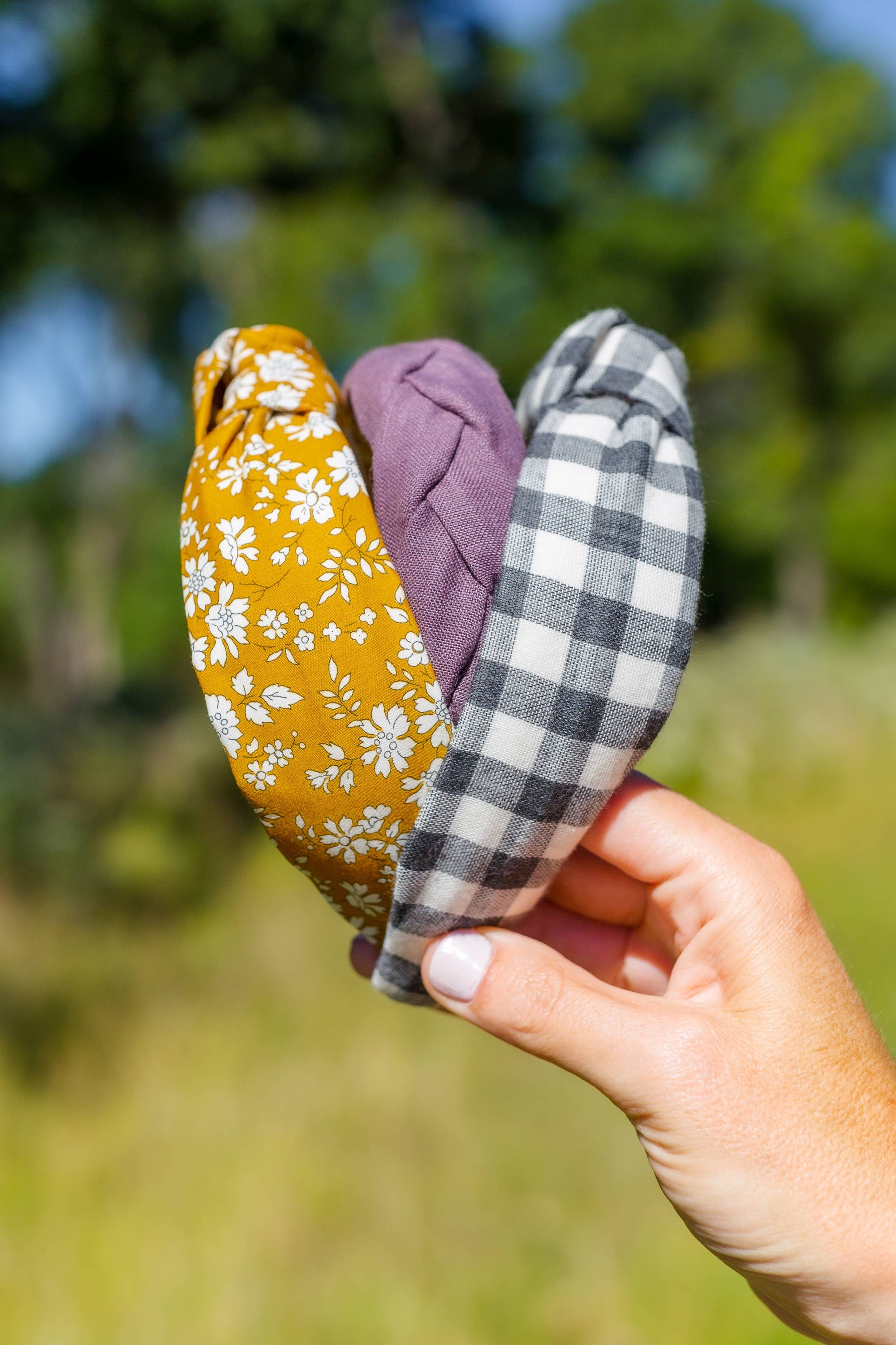 Floral Knotted Headband | Liberty of London Fabric | Mustard