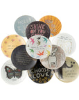 PS I Love You Mini Round Decoupage Plate - 4"
