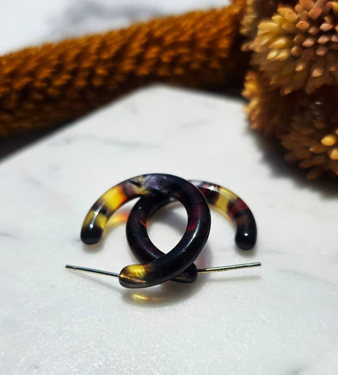 Ultra Mini Hoop Earrings | Small Acetate Hoops