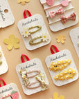 Crochet Flower Clips