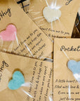 Pocket Hug with Felted Heart Gift