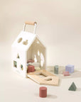 Wooden Shapes Sorting House