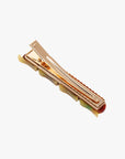 Escargot Snail Neutral Pattern Acetate Alligator Hair Clip