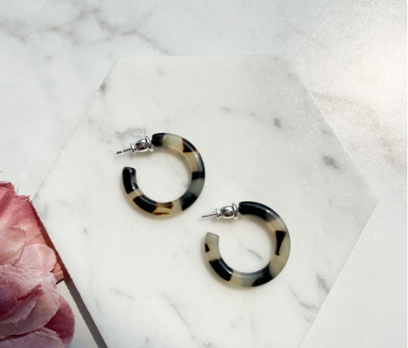 Ultra Mini Hoop Earrings | Small Acetate Hoops