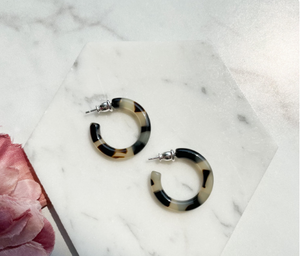 Ultra Mini Hoop Earrings | Small Acetate Hoops