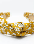 Floral Knotted Headband | Liberty of London Fabric | Mustard