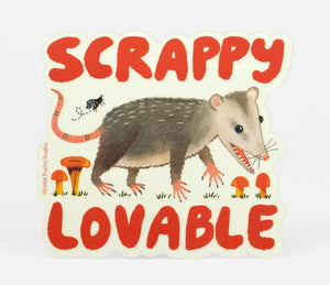 Scrappy, Loveable Possum Sticker