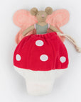 Fairy Mouse Doll in Mushroom Bag