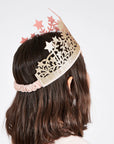 Gold Glitter Princess Crown
