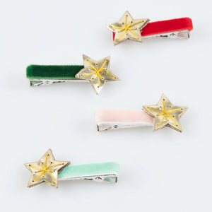 Gold Star Hair Clips