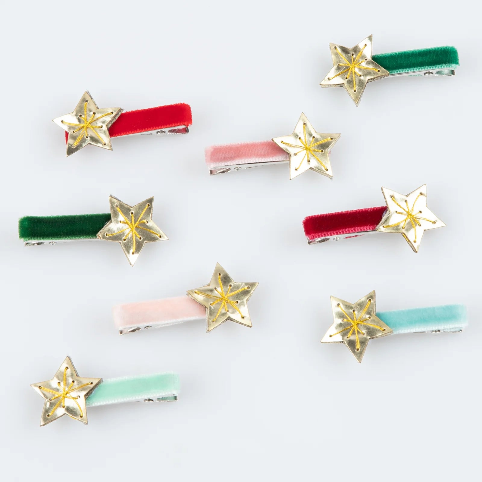 Gold Star Hair Clips