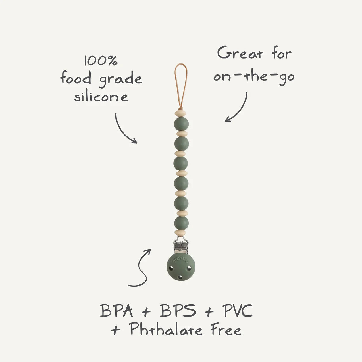 Silicone Pacifier Clip