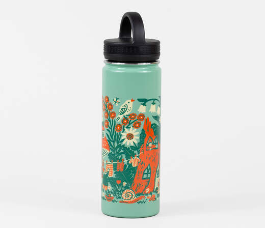 Blossom Village Insulated Water Bottle - Phoebe Wahl