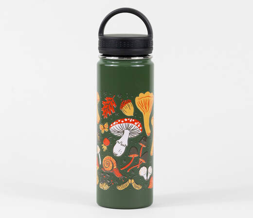 Forest Fungi Insulated Water Bottle - Phoebe Wahl