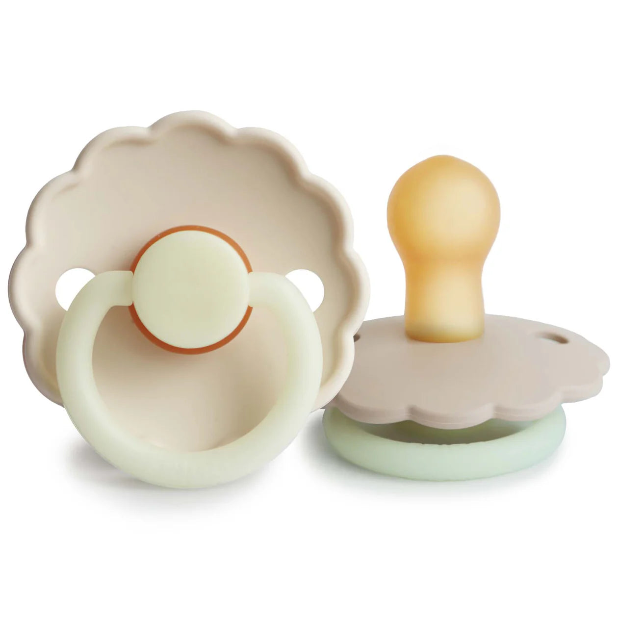 FRIGG Daisy Night Natural Rubber Pacifier 2-pack