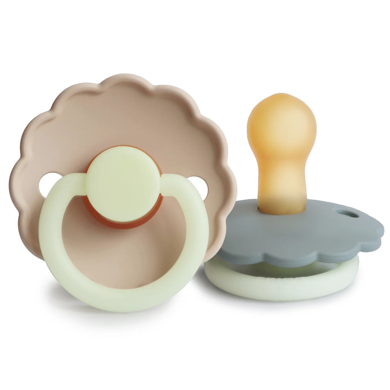 FRIGG Daisy Night Natural Rubber Pacifier 2-pack