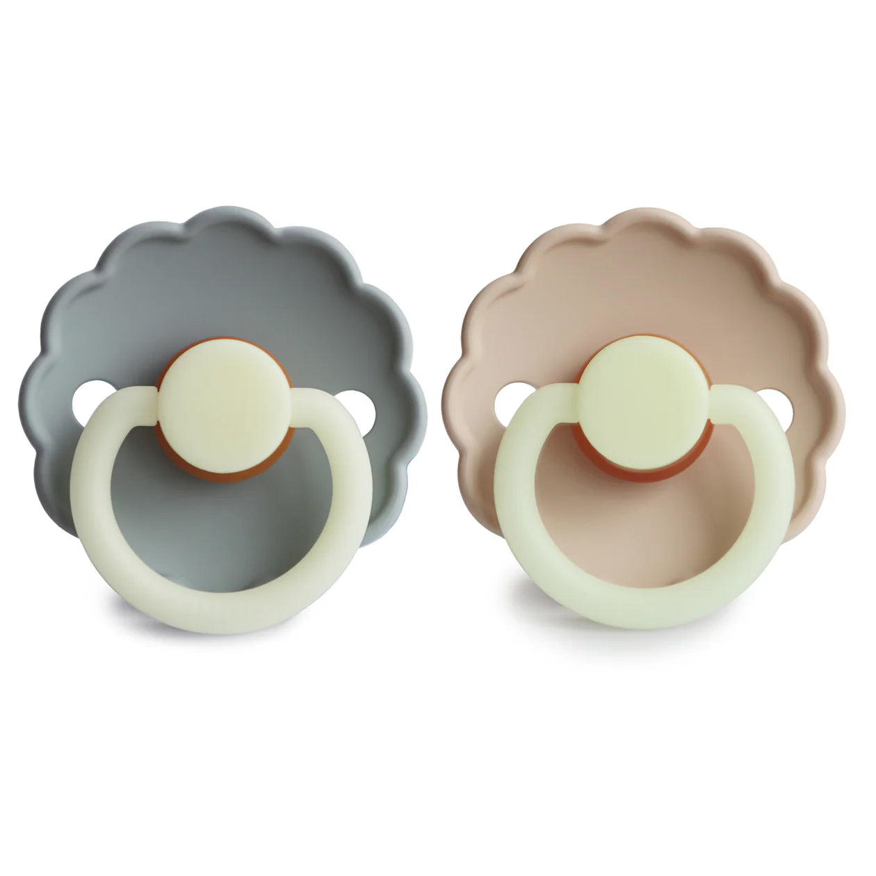 FRIGG Daisy Night Natural Rubber Pacifier 2-pack