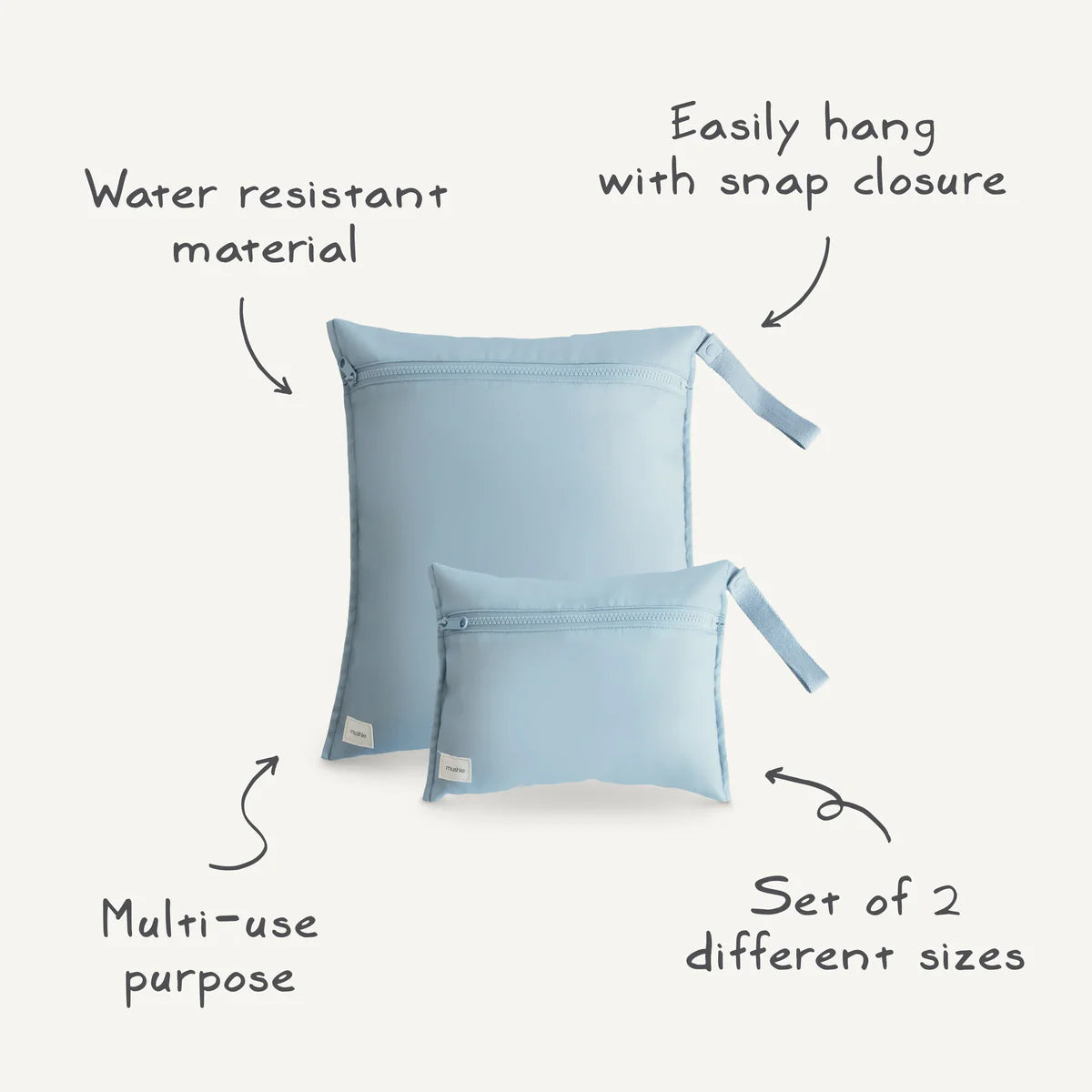 Water Resistant Wet Bags - 2 Colors