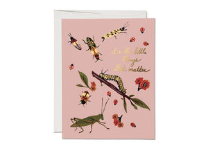 Little Bugs thank you greeting card