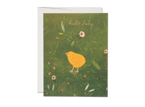 Baby Chick baby greeting card
