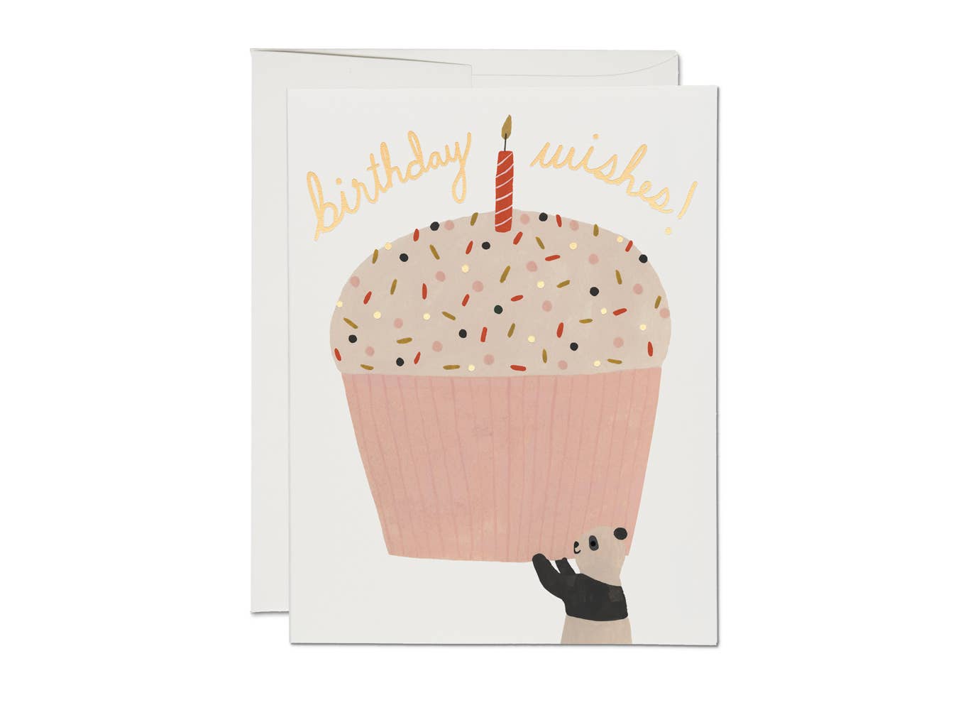 Panda Cupcake birthday greeting card