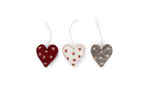 Heart Ornaments w/Stars