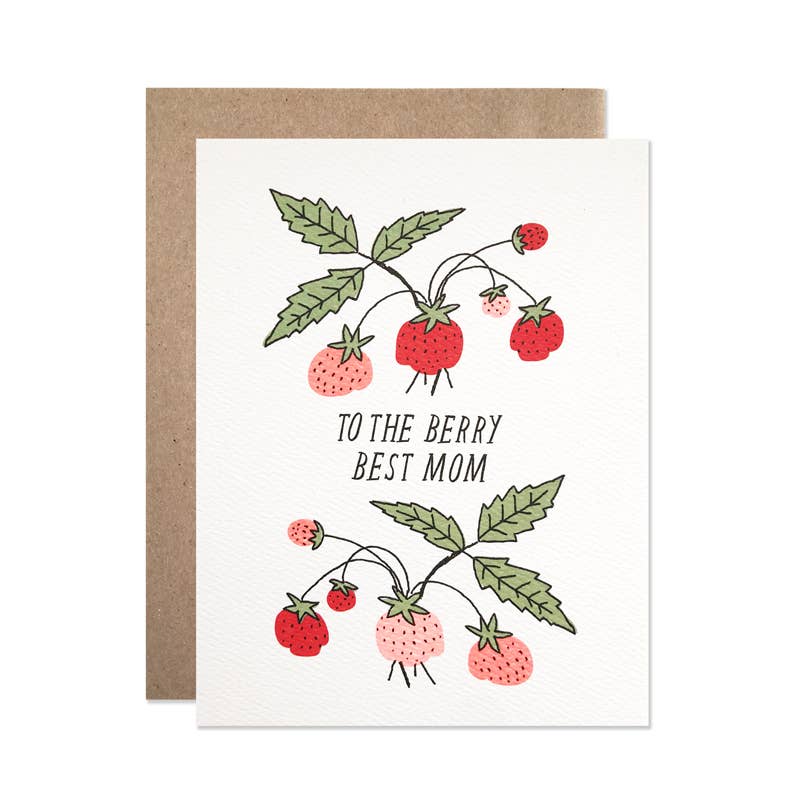 Berry Best Mom - greeting card