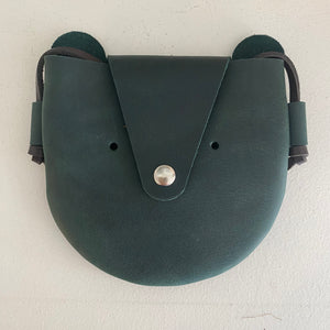 Teddy Bear Kids Leather Purse Hedgehog Belly Designs