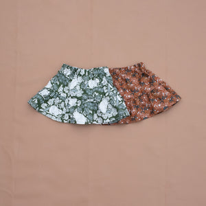 Lennon Skirt - Printed Cotton Skirt with Frill