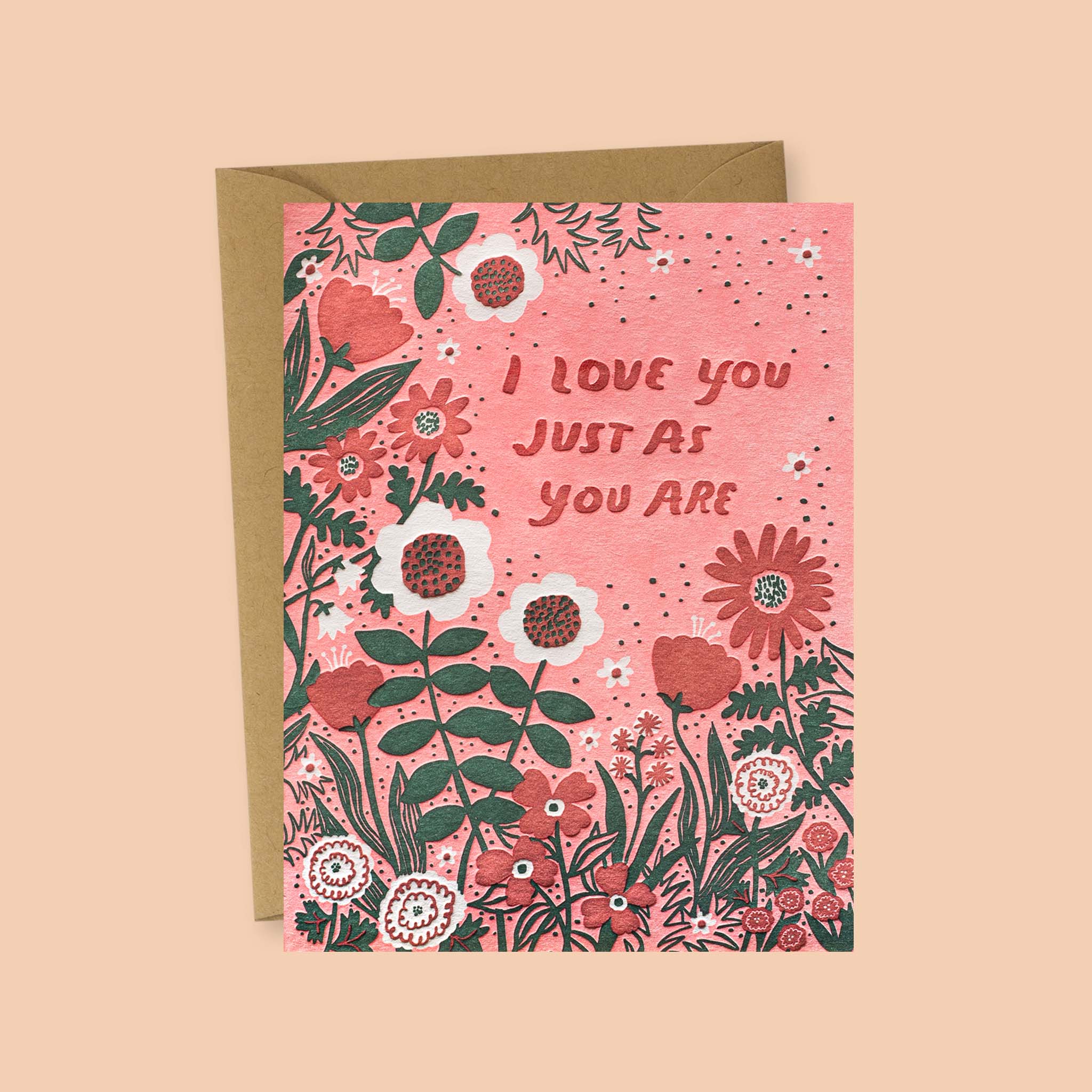 I love you just as you are greeting card - Phoebe Wahl