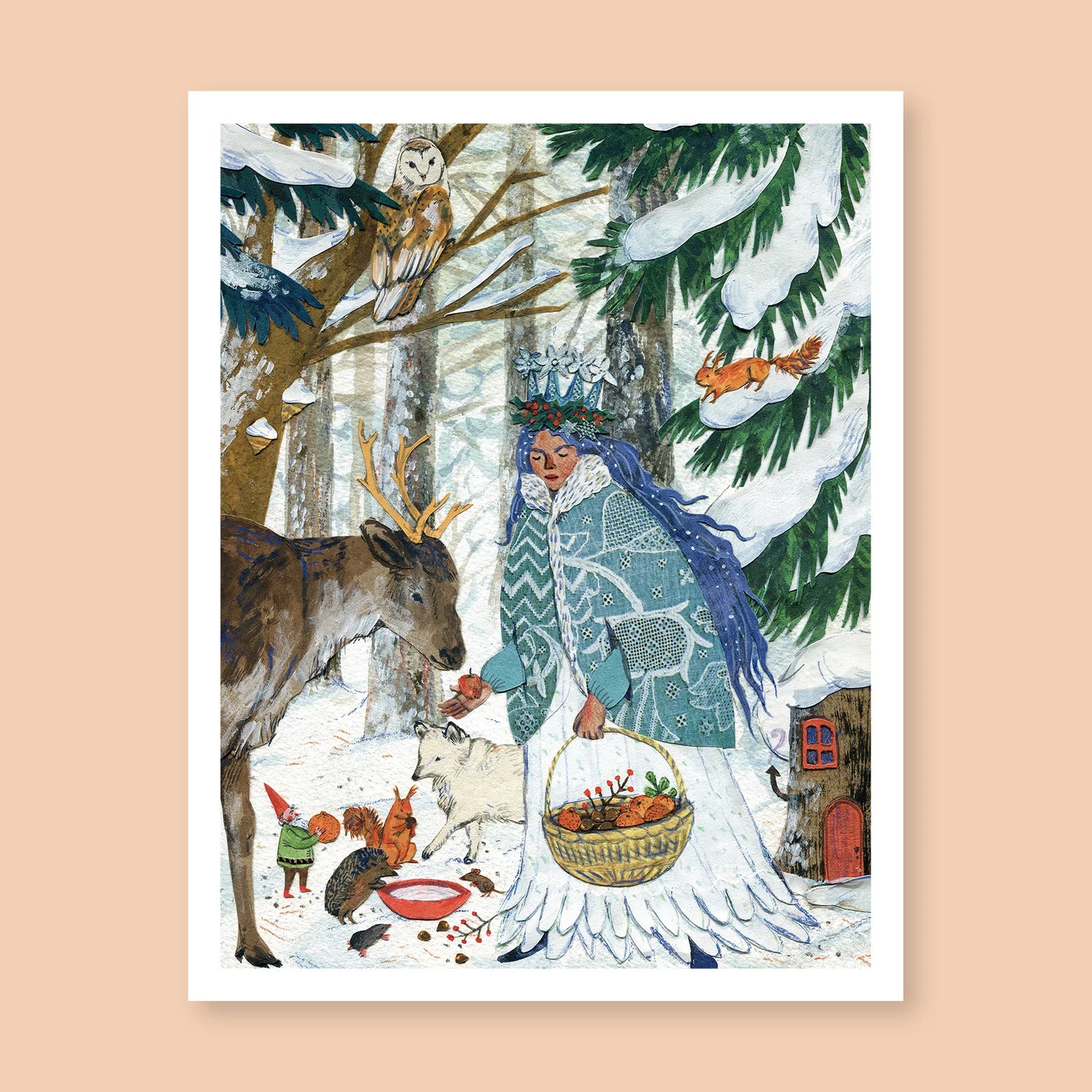 Lady Winter Art Print  - Phoebe Wahl