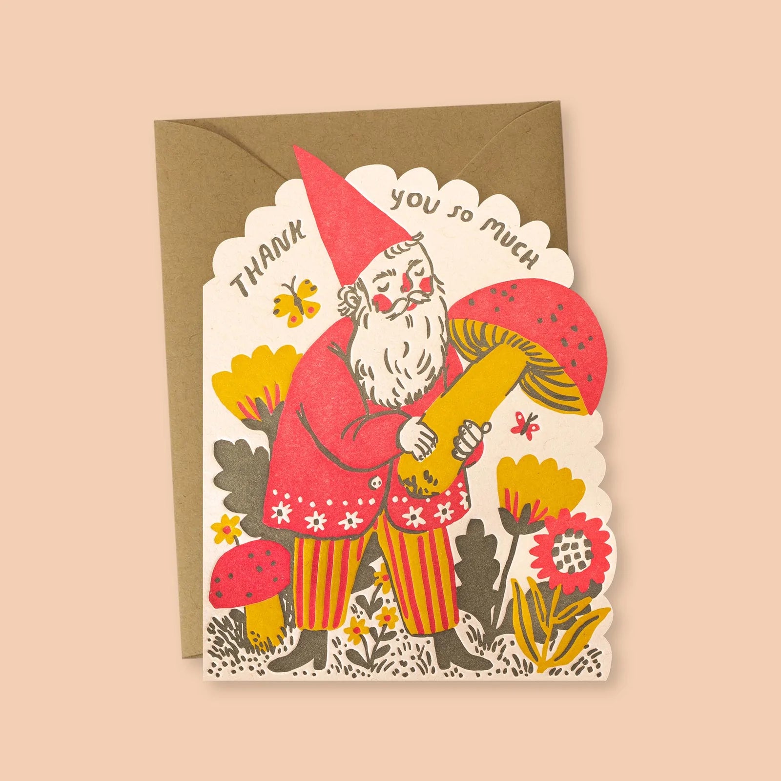 Thank You Gnome Greeting Card  - Phoebe Wahl